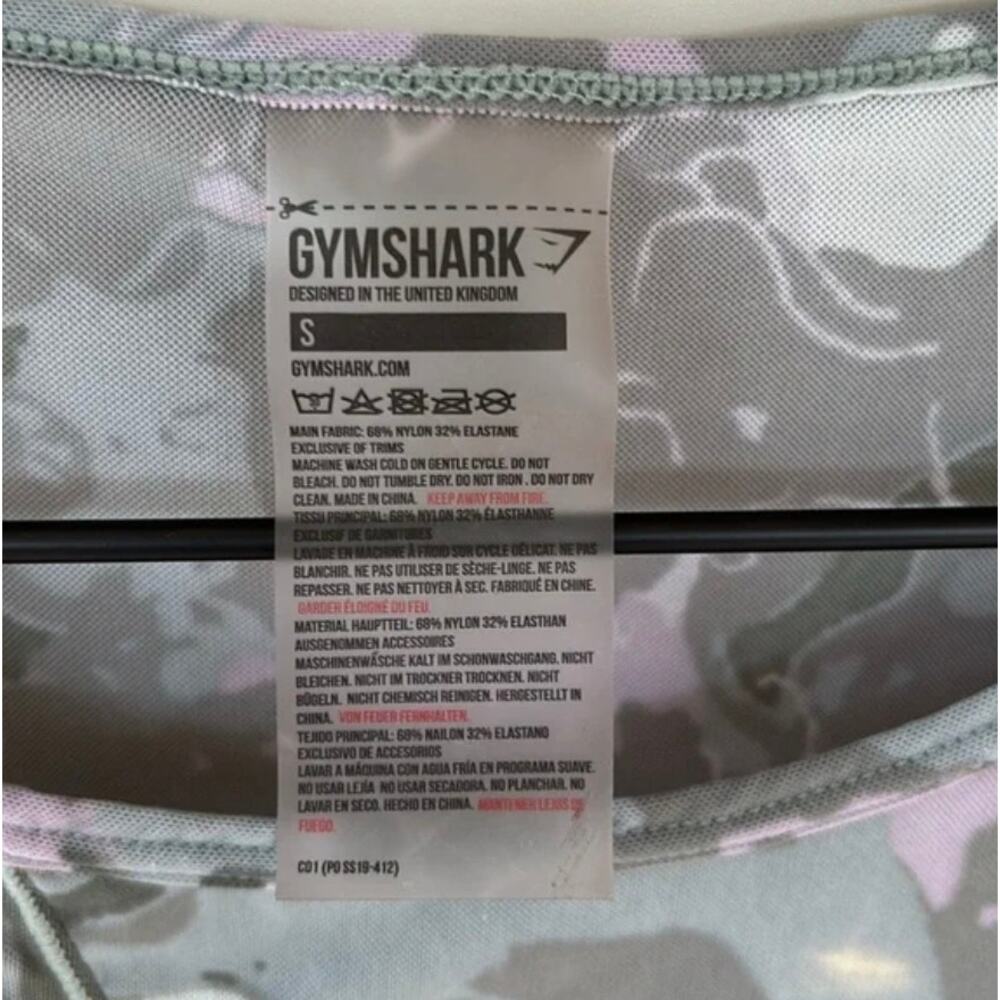 Gymshark Camo Print Active Tank‎ Top - Picture 6 of 9